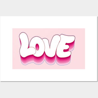 LOVE Graffiti Bubble Lettering Posters and Art